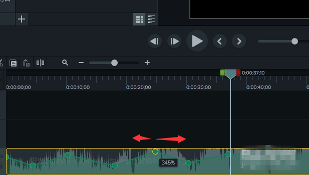 使用camtasia分階段調(diào)整音頻音量的操作步驟截圖