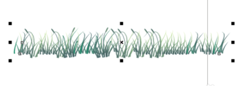 cdr繪畫草地效果圖的操作步驟截圖