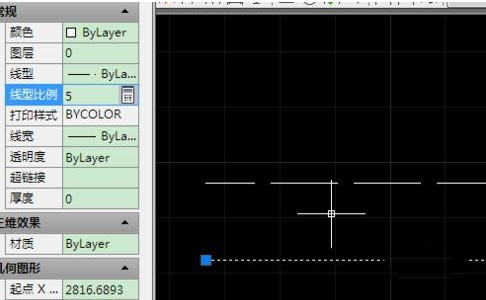 cad虛線比例進(jìn)行設(shè)置的簡單操作截圖
