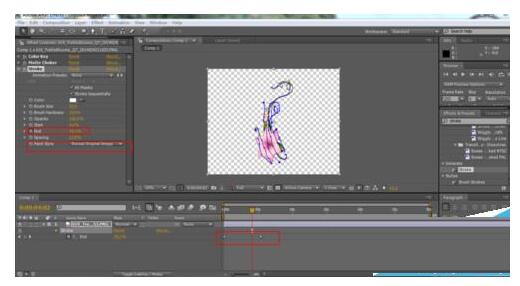 AE制作生長(zhǎng)動(dòng)畫(huà)的具體操作步驟截圖