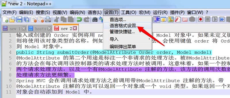 notepad++給選中文字添加顏色的操作流程截圖