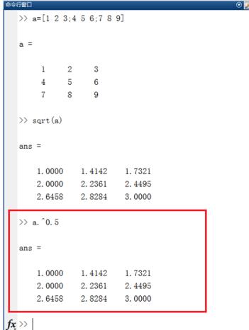 Matlab中根號(hào)表示的教程介紹截圖