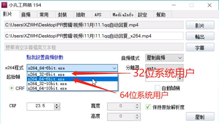 使用小丸工具箱進行壓制的操作步驟教程截圖