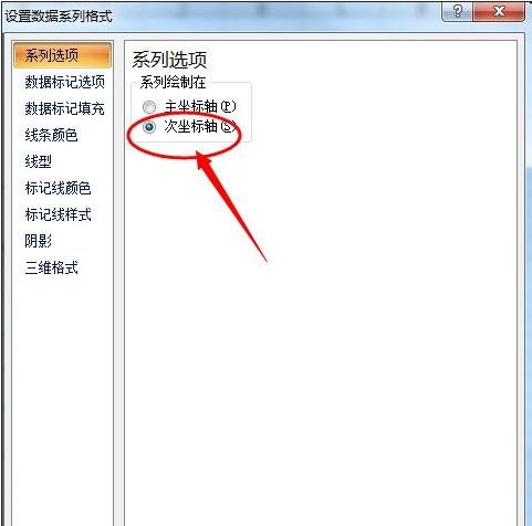 excel2007設(shè)置次坐標(biāo)軸的操作步驟截圖