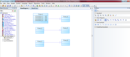 Power Designer設計UML類圖的具體過程截圖